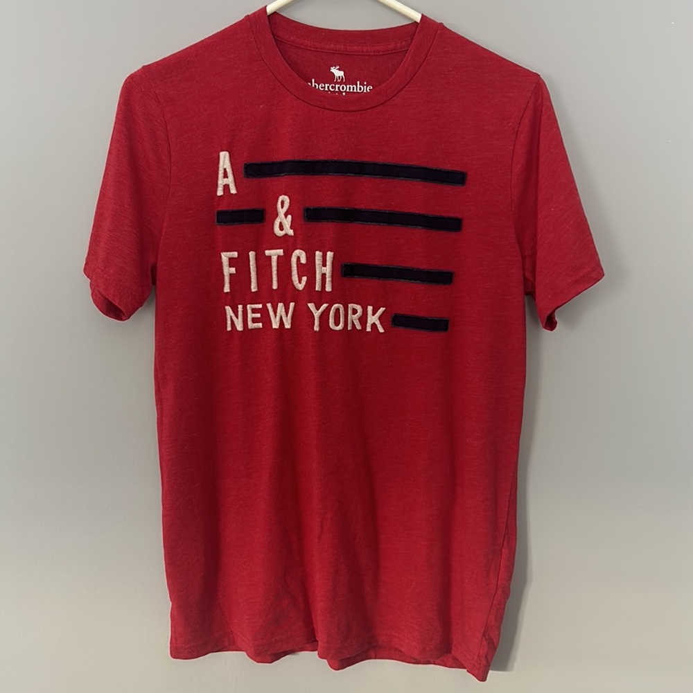 Abercrombie Kids A & Fitch New York American Flag T Shirt Size 15/16